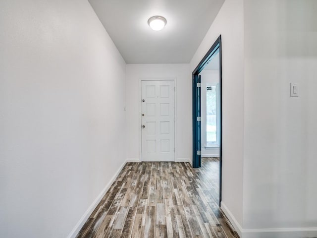 3906 Westview Dr, Rowlett, TX 75088 - corridor with wood finished floors and baseboards