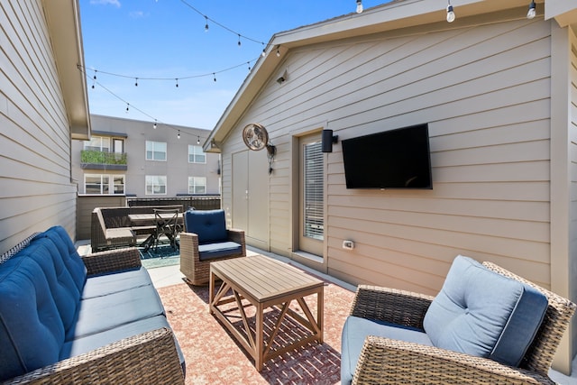 3928 Riesling Rdg, Dallas, TX 75204 - view of patio / terrace with outdoor lounge area and outdoor dining space
