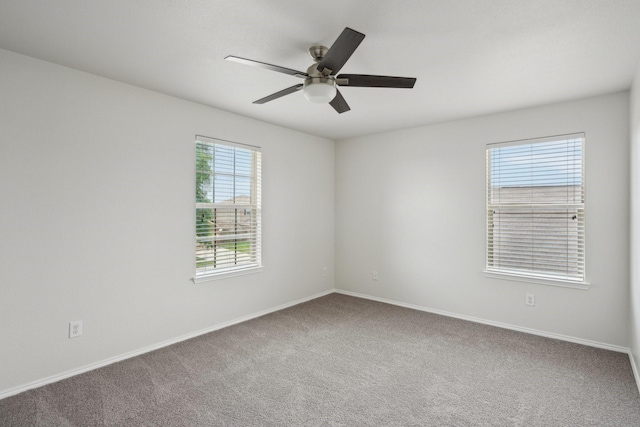 12350 Orloff Dr, Rhome, TX 76078 - carpeted spare room featuring ceiling fan and baseboards