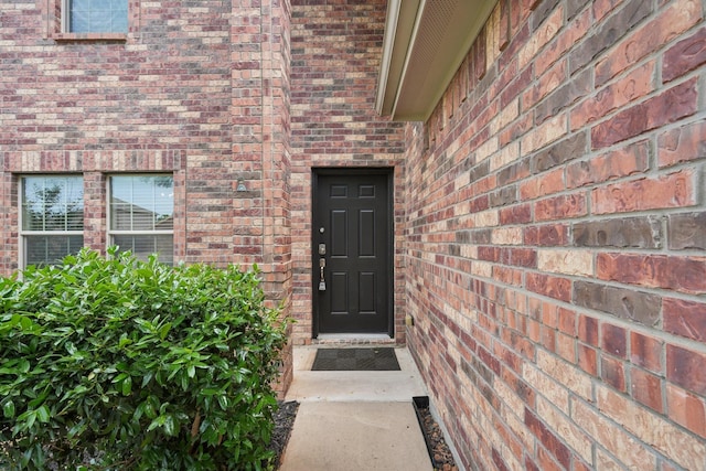 12350 Orloff Dr, Rhome, TX 76078 - property entrance featuring brick siding