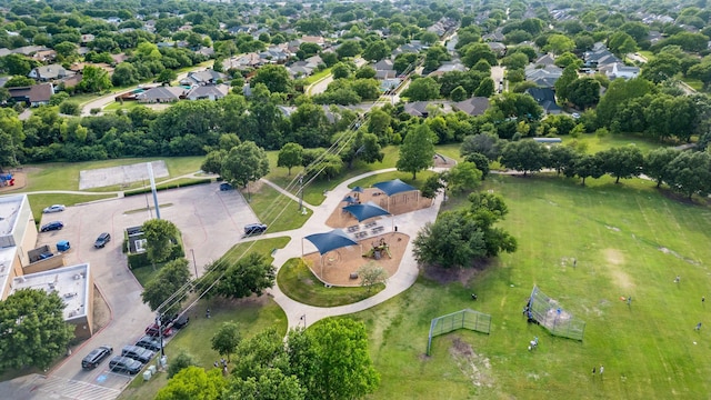 aerial view of property's location