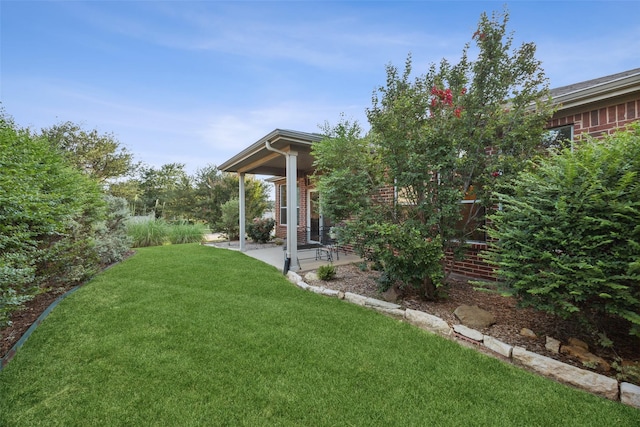 7552 Angel Trace Dr, Frisco, TX 75036 - view of green lawn featuring a patio area