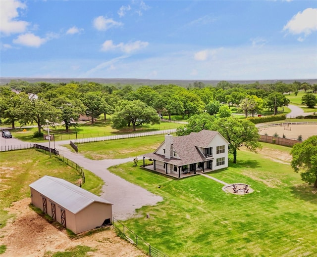 1299 Harmony Cir, Weatherford, TX 76087 - bird's eye view of a tree filled landscape