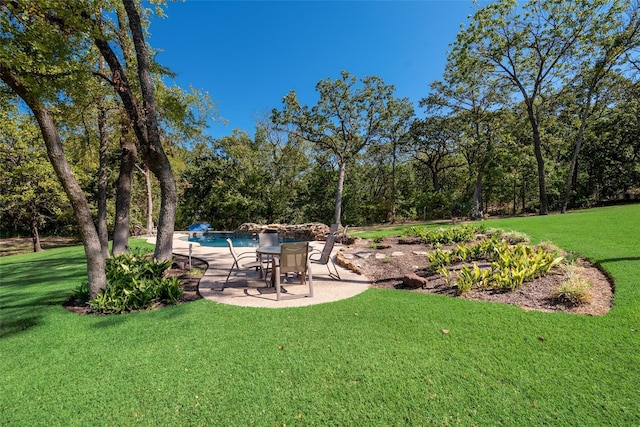 3325 Creek Rd, Keller, TX 76248 - view of grassy yard featuring a patio and an outdoor pool
