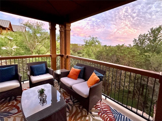 1633 Scenic Dr Unit 201, Graford, TX 76449 - balcony with an outdoor living space