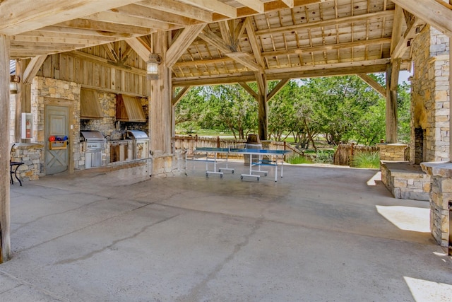 1633 Scenic Dr Unit 201, Graford, TX 76449 - view of patio / terrace featuring area for grilling, outdoor dining area, and grilling area