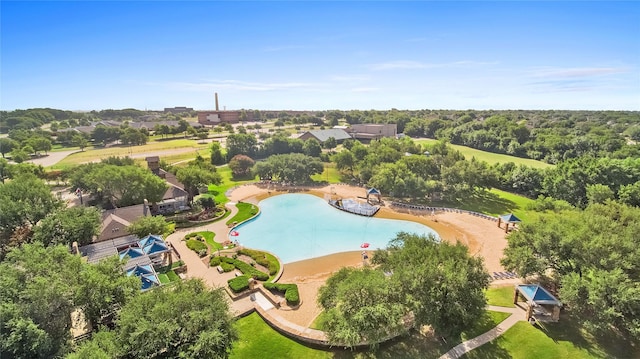 8100 Ravencliff Dr, Mckinney, TX 75070 - drone / aerial view of a pool area