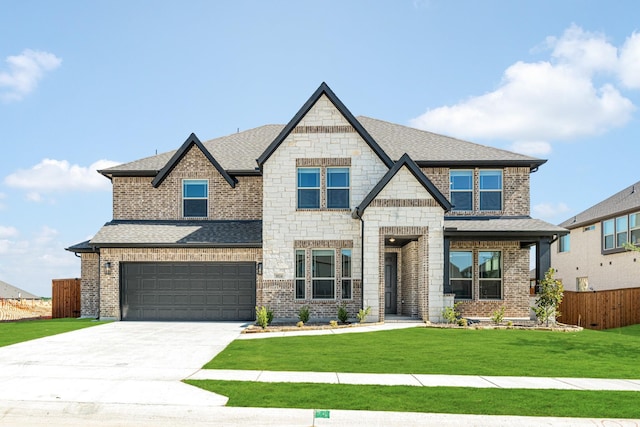 1024 Emerald Trace Dr, Justin, TX 76247 - view of front of property with roof with shingles, concrete driveway, an attached garage, and brick siding