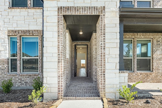 1024 Emerald Trace Dr, Justin, TX 76247 - view of exterior entry featuring stone siding