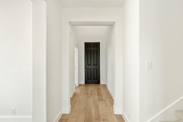 1024 Emerald Trace Dr, Justin, TX 76247 - hallway featuring light wood finished floors and baseboards