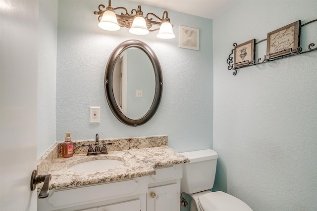 132 S Briaroaks Rd, Burleson, TX 76028 - half bath featuring vanity and toilet