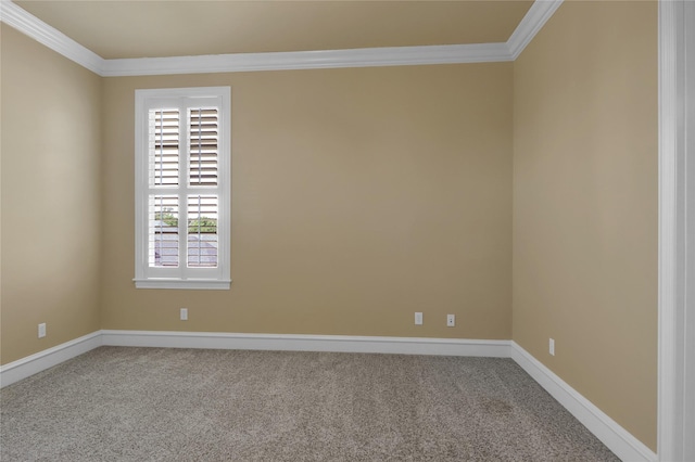 6805 Castle Pines Ct, Tyler, TX 75703 - carpeted empty room with crown molding, healthy amount of natural light, and baseboards
