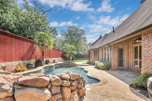 6805 Castle Pines Ct, Tyler, TX 75703 - view of pool featuring a fenced backyard and a patio