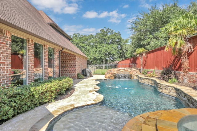6805 Castle Pines Ct, Tyler, TX 75703 - view of swimming pool with a fenced backyard