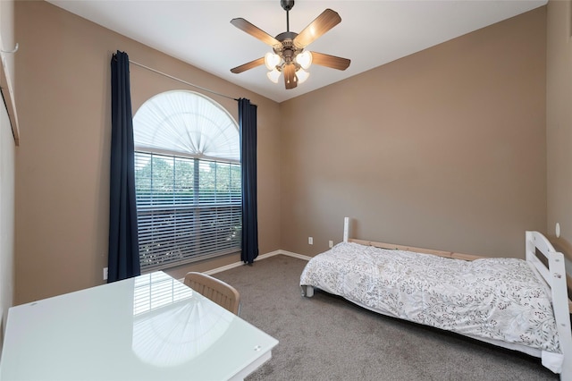 112 Glen Ridge Dr, Murphy, TX 75094 - carpeted bedroom with a ceiling fan and baseboards