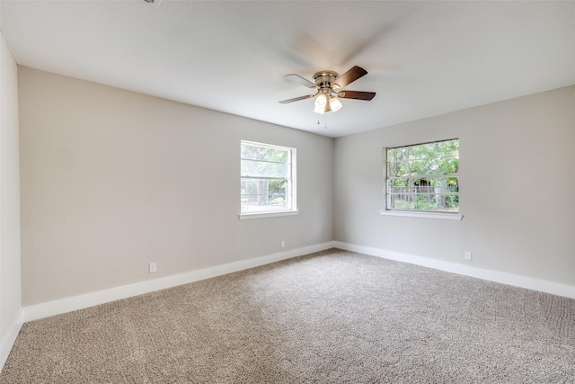 324 Deer Creek Rd, Everman, TX 76140 - carpeted empty room with ceiling fan and baseboards
