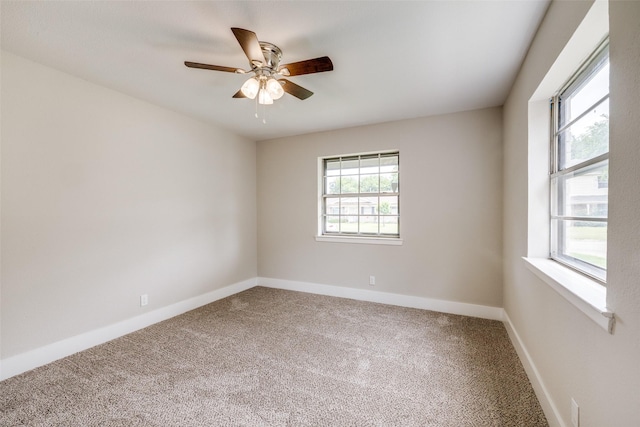 324 Deer Creek Rd, Everman, TX 76140 - carpeted spare room featuring a ceiling fan and baseboards