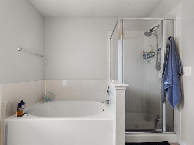 1429 Trading Post Dr, Fort Worth, TX 76131 - full bathroom with a shower stall and a garden tub
