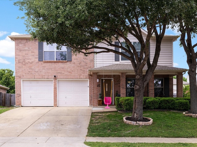 1429 Trading Post Dr, Fort Worth, TX 76131 - view of front of house with a garage, driveway, and brick siding