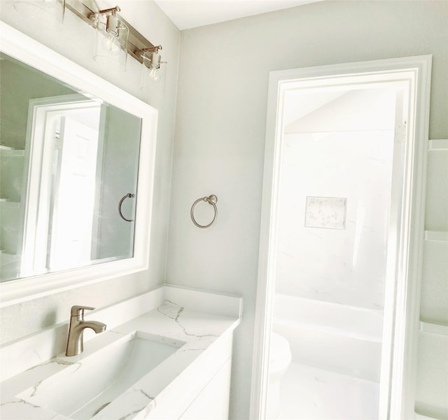 227 Rodeo Dr, Keller, TX 76248 - bathroom with toilet, vanity, and washtub / shower combination