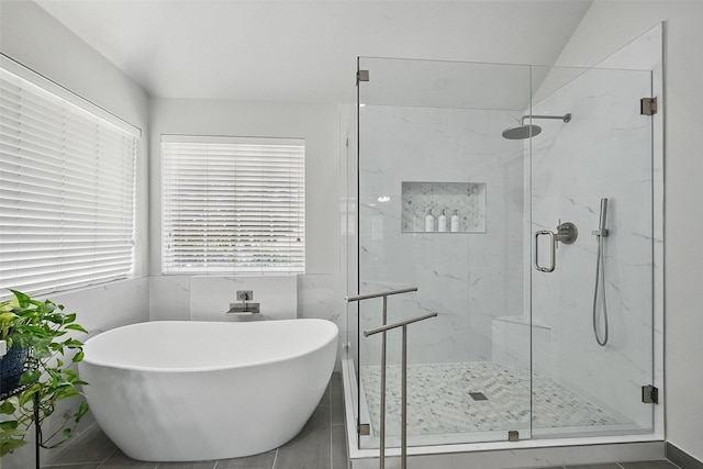 1500 Cool Springs Dr, Allen, TX 75013 - full bath with a marble finish shower and a freestanding tub