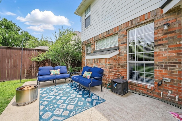 1500 Cool Springs Dr, Allen, TX 75013 - view of patio / terrace with an outdoor hangout area