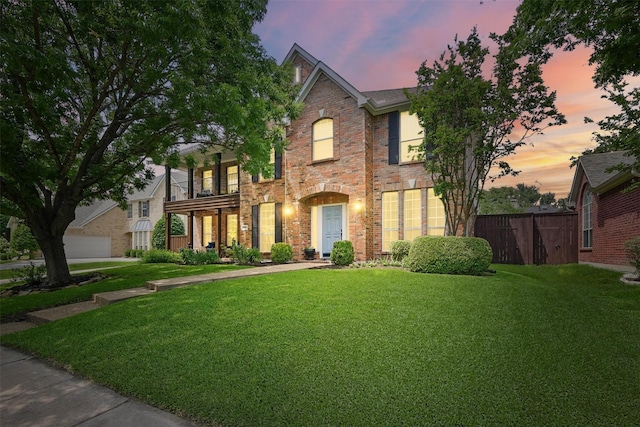 1500 Cool Springs Dr, Allen, TX 75013 - view of front of home with brick siding and a balcony