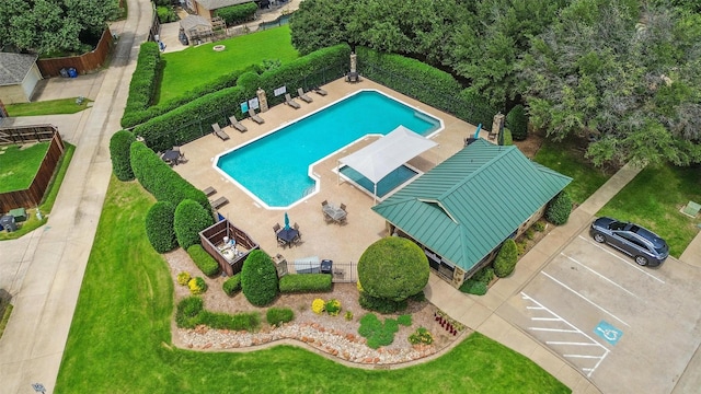 1500 Cool Springs Dr, Allen, TX 75013 - drone / aerial view of a pool