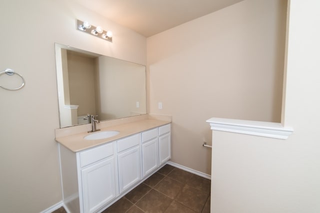 2105 Meadow View Dr, Princeton, TX 75407 - bathroom featuring vanity, tile patterned floors, and baseboards