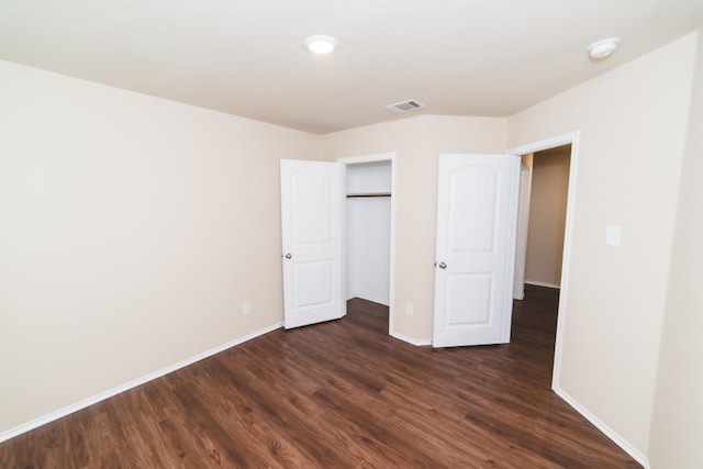 2105 Meadow View Dr, Princeton, TX 75407 - unfurnished bedroom with dark wood-type flooring, baseboards, and a closet