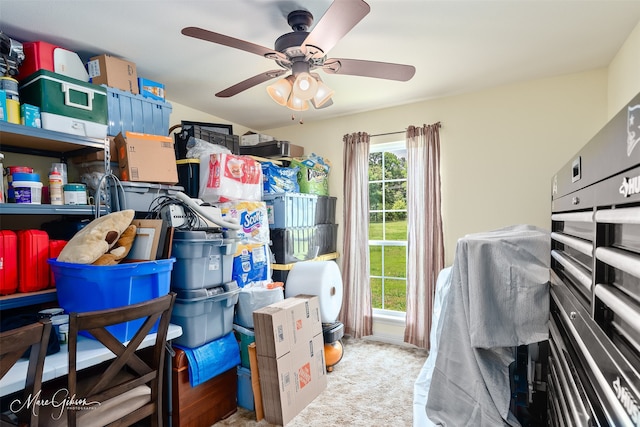 1170 163rd Hwy, Benton, LA 71006 - storage room featuring ceiling fan