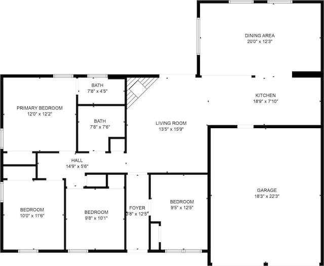 513 Edna Ct, Everman, TX 76140 - floor plan / room layout