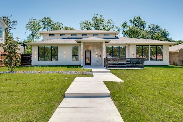13554 Pyramid Dr, Farmers Branch, TX 75234 - prairie-style house with roof with shingles and stucco siding