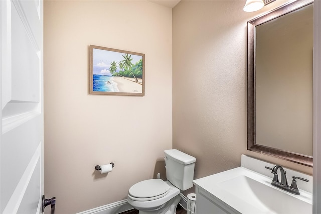 208 Johnson St, Granbury, TX 76048 - half bathroom featuring toilet and vanity