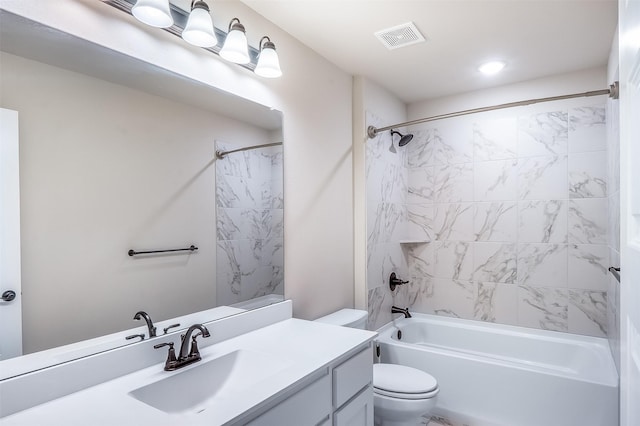 208 Johnson St, Granbury, TX 76048 - full bath with vanity, toilet, and shower / bathtub combination
