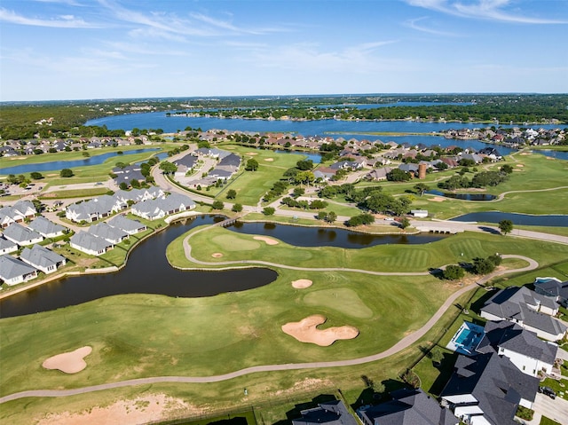 208 Johnson St, Granbury, TX 76048 - aerial view of property's location with nearby suburban area, a large body of water, and a golf club