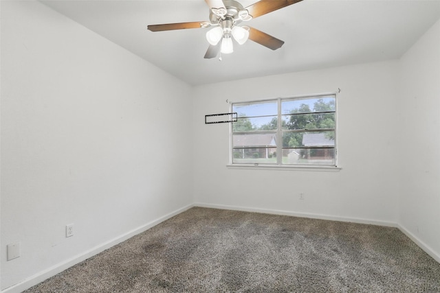 6716 Alma St, Forest Hill, TX 76140 - carpeted spare room featuring baseboards and a ceiling fan