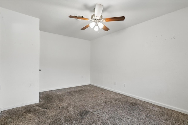 6716 Alma St, Forest Hill, TX 76140 - carpeted spare room featuring a ceiling fan and baseboards