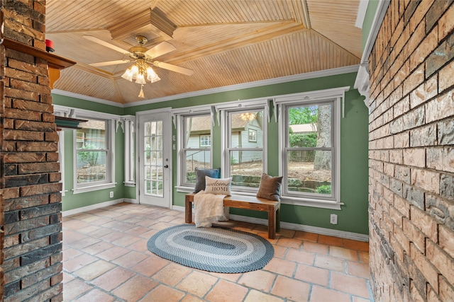 view of sunroom