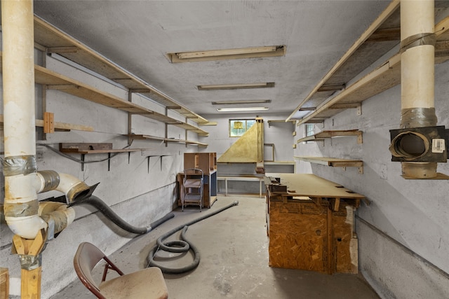 view of basement