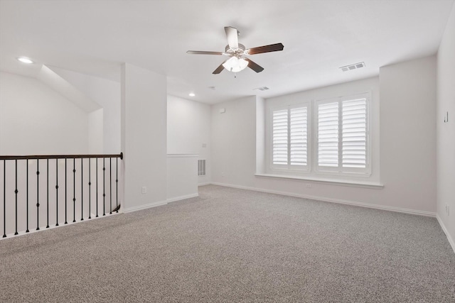 9808 Denali Dr, Little Elm, TX 75068 - carpeted spare room with a ceiling fan and recessed lighting