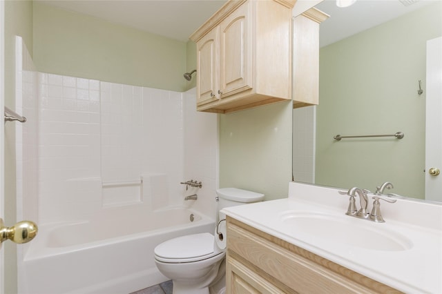 709 Billups Cir, Van Alstyne, TX 75495 - bathroom with toilet, bathtub / shower combination, and vanity