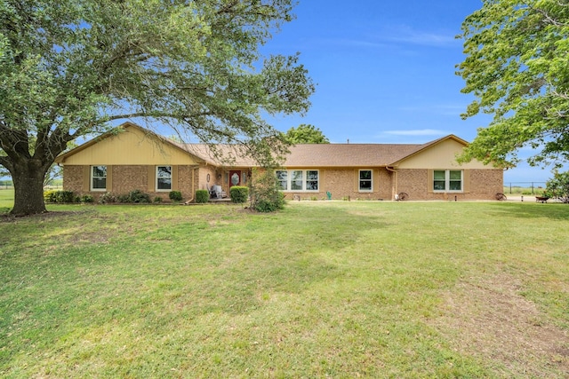6199 State Highway 22, Hillsboro, TX 76645 - view of front of house with a front lawn and brick siding