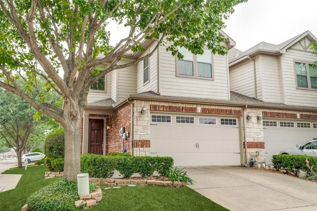 1615 Georgetown Dr, Allen, TX 75013 - view of property with an attached garage, concrete driveway, and roof with shingles
