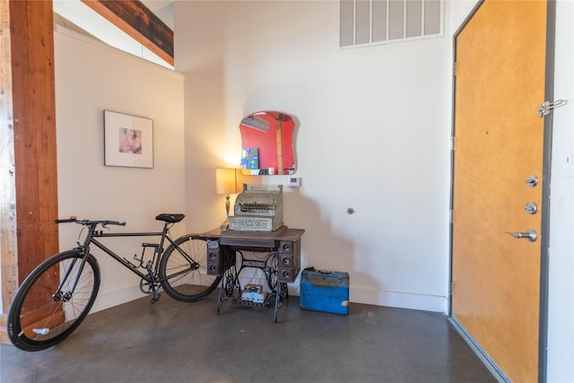 2502 Live Oak St Unit 314, Dallas, TX 75204 - misc room with finished concrete floors and baseboards
