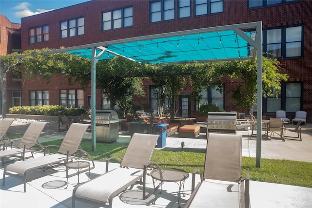 2502 Live Oak St Unit 314, Dallas, TX 75204 - view of patio with area for grilling