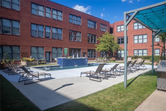 2502 Live Oak St Unit 314, Dallas, TX 75204 - view of pool with grilling area