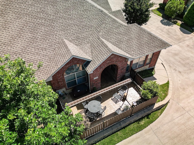 view of subject property