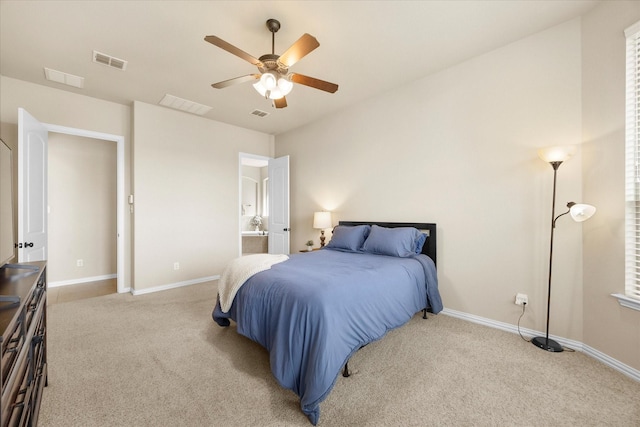 211 Crestbrook Dr, Rockwall, TX 75087 - bedroom featuring light colored carpet, baseboards, and ceiling fan