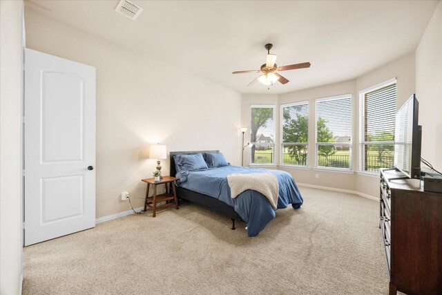 211 Crestbrook Dr, Rockwall, TX 75087 - bedroom with carpet flooring and a ceiling fan